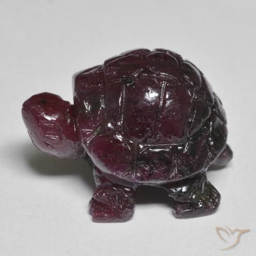 Rubí zoisita púrpura natural de 24,16 ct, forma elegante, opaco