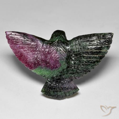 Rubí-Zoisita Multicolor natural de 83.59 ct, Elegante, Opaco