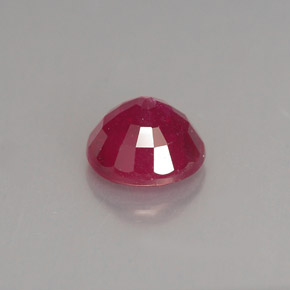 Rubí rojo natural de 1,90 ct, corte redondo, VS-SI