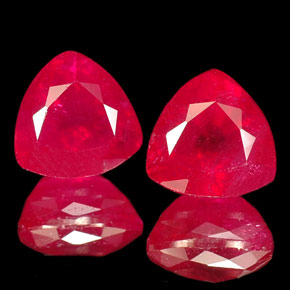 Gemas de rubí rojo natural de  ct, trillón, VS-SI
