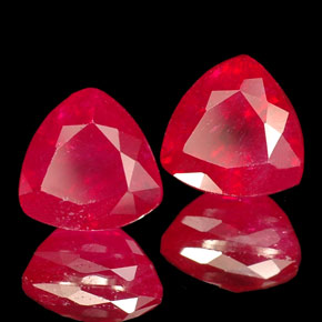 Gemas de rubí rojo natural de  ct, trillón, VS-SI