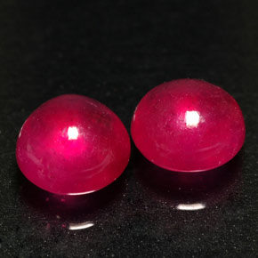 Gemas de rubí rojo natural de  ct, transparente, transparente / translúcido