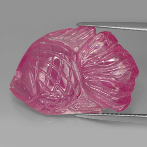 Rubí rosa natural de 21,42 ct, transparente, transparente / translúcido
