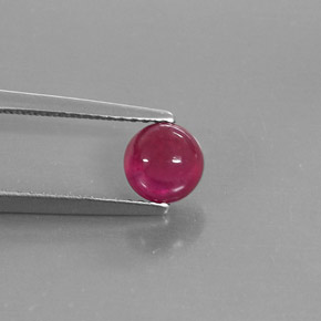 Rubí rojo natural de 1,43 ct, transparente, transparente / translúcido