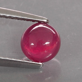 Rubí rojo natural de 1,26 ct, transparente, transparente / translúcido
