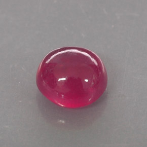 Rubí rojo natural de 1,26 ct, transparente, transparente / translúcido