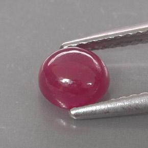 Rubí rojo natural de 1,26 ct, transparente, transparente / translúcido
