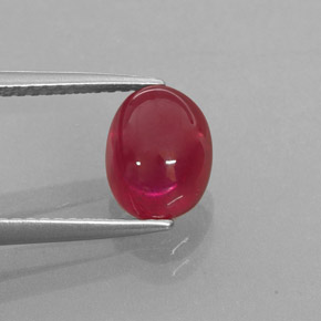Rubí rojo natural de 2,82 ct, transparente, transparente / translúcido