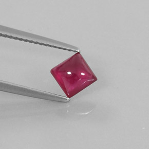 Rubí rojo natural de 1,41 ct, transparente, transparente / translúcido