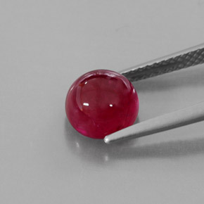 Rubí rojo natural de 3,23 ct, transparente, transparente / translúcido