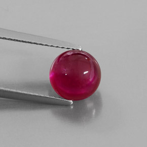 Rubí rojo natural de 3,35 ct, transparente, transparente / translúcido