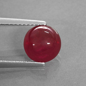 Rubí rojo natural de 3,13 ct, transparente, transparente / translúcido
