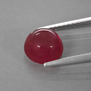Rubí rojo natural de 3,13 ct, transparente, transparente / translúcido