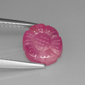 Rubí rosa natural de 2,66 ct, forma elegante, translúcido