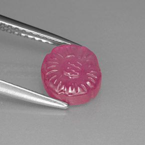 Rubí rosa natural de 2,11 ct, forma elegante, translúcido