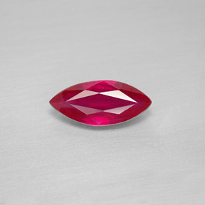 Rubí rojo natural de 1,97 ct, marquesa, VS-SI