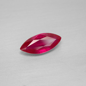 Rubí rojo natural de 1,97 ct, marquesa, VS-SI