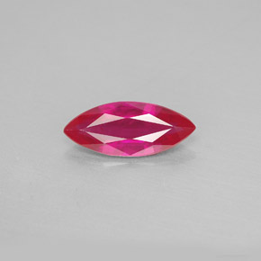 Rubí rojo natural de 1,61 ct, marquesa, VS-SI