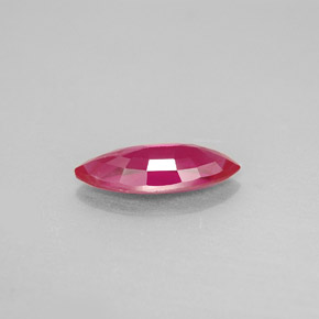 Rubí rojo natural de 1,61 ct, marquesa, VS-SI