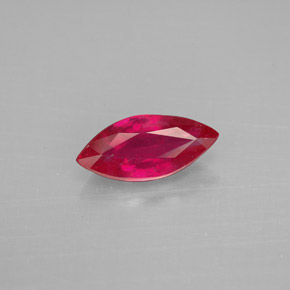 Rubí rojo natural de 1,56 ct, marquesa, VS-SI