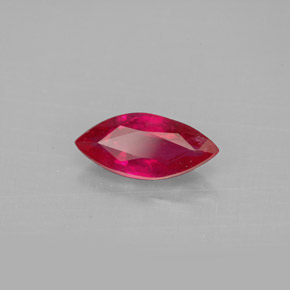 Rubí rojo natural de 1,56 ct, marquesa, VS-SI