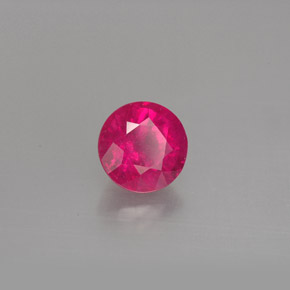 Rubí rojo natural de 1,19 ct, corte redondo, SI