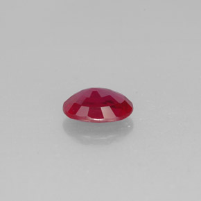Rubí rojo natural de 1,66 ct, corte óvalo, SI