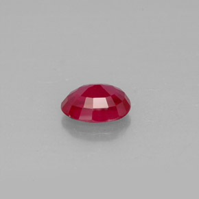 Rubí rojo natural de 1,63 ct, corte óvalo, VS-SI