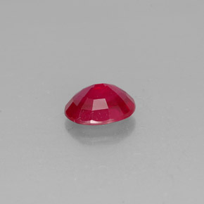 Rubí rojo natural de 1,67 ct, corte óvalo, SI