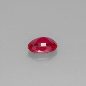 Rubí rojo natural de 1,54 ct, corte óvalo, VS-SI