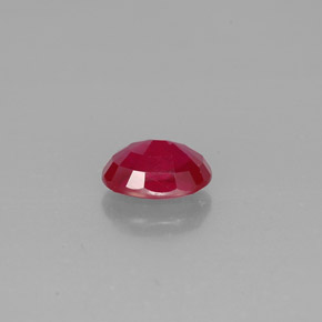 Rubí rojo natural de 1,84 ct, corte óvalo, VS-SI