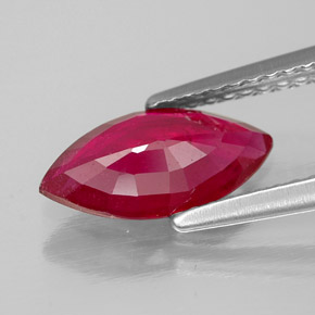 Rubí rojo natural de 1,56 ct, marquesa, SI