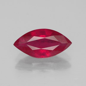 Rubí rojo natural de 1,80 ct, marquesa, SI