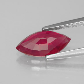 Rubí rojo natural de 1,80 ct, marquesa, SI