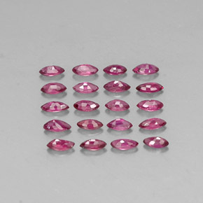 Gemas de rubí rojo natural de  ct, marquesa, VS-SI