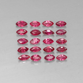 Gemas de rubí rojo natural de  ct, marquesa, VS-SI