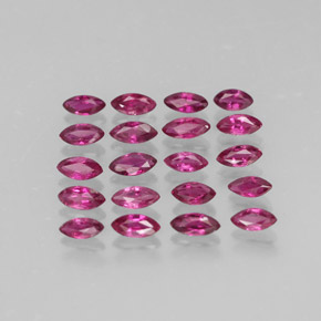 Gemas de rubí rojo natural de  ct, marquesa, VS-SI