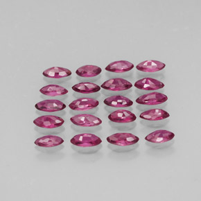 Gemas de rubí rojo natural de  ct, marquesa, VS-SI
