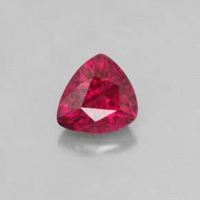Rubí rojo natural de 0,61 ct, trillón, SI