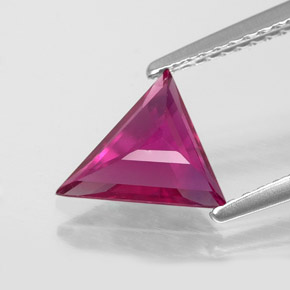 Rubí rojo natural de 1,36 ct, trillón, VS-SI