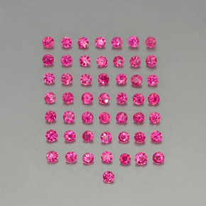 Gemas de rubí rojo natural de 1,16 ct, corte redondo, VS-SI