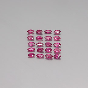 Gemas de rubí rojo natural de  ct, marquesa, VS-SI