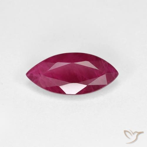 1.58ct Natural Rojo oscuro Rubí, Marquesa, VS-SI