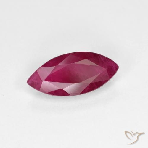 Rubí Rojo oscuro natural de 1.58 ct, Marquesa, VS-SI