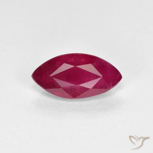 1.11ct Natural Rojo vino intenso Rubí, Marquesa, VS-SI