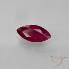 Rubí Rojo medio natural de 1.41 ct, Marquesa, VS-SI