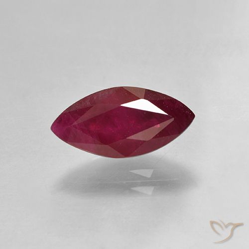 1.47ct Natural Rojo oscuro Rubí, Marquesa, VS-SI