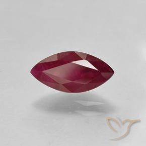 Rubí Rojo oscuro natural de 1.47 ct, Marquesa, VS-SI