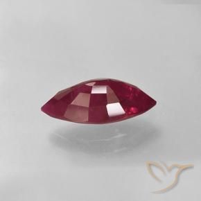 Rubí Rojo oscuro natural de 1.47 ct, Marquesa, VS-SI