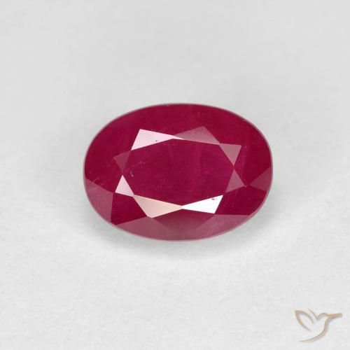 1.28ct Natural Rojo medio Rubí, Ovalada, VS-SI